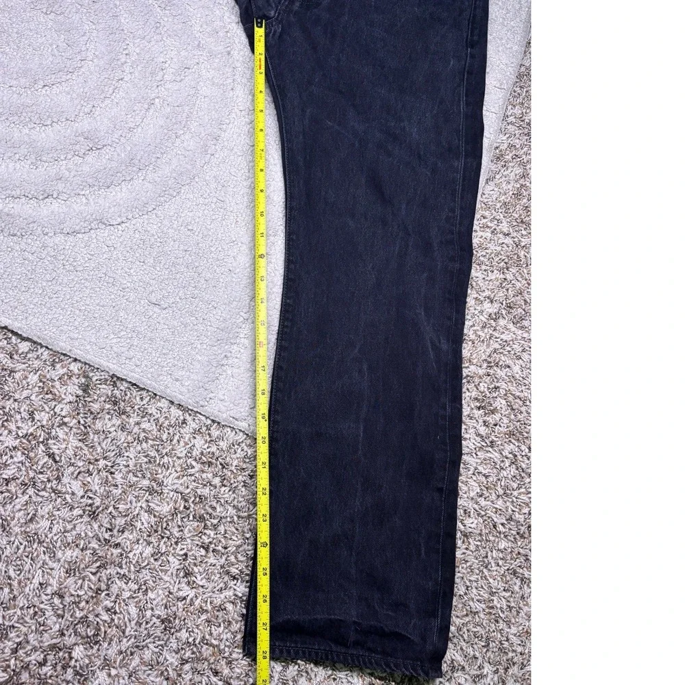 Levi's 501 Original Fit Jeans Men 36x30 Black‎ Straight Leg Button Fly Cotton